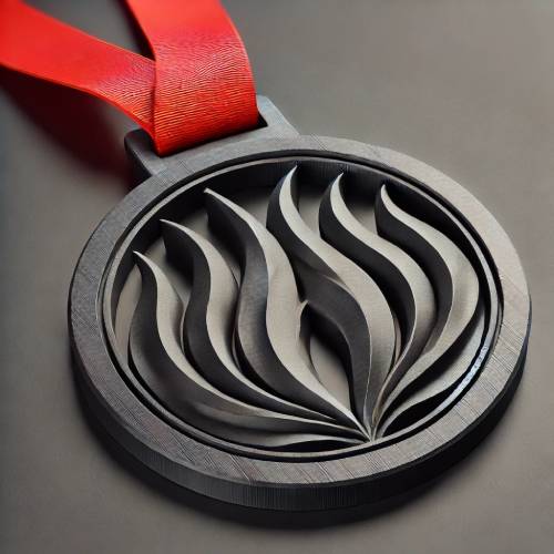 Medalla deportiva en 3D
