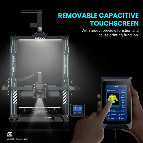 Pantalla táctil extraible