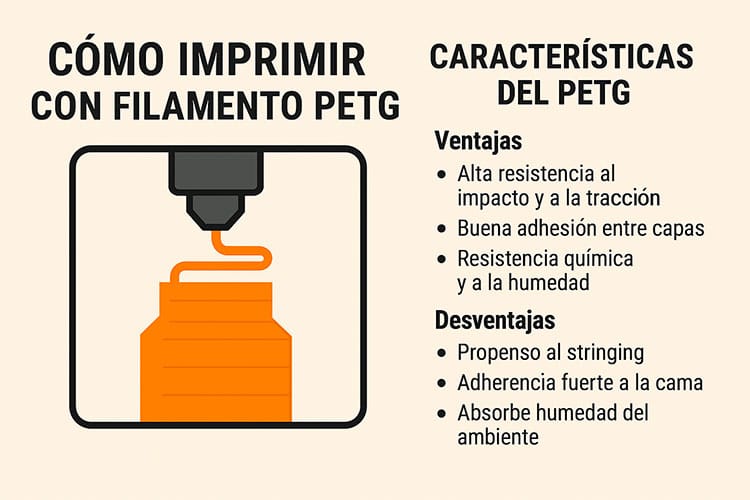 Ventajas y desventajas del filamento PETG