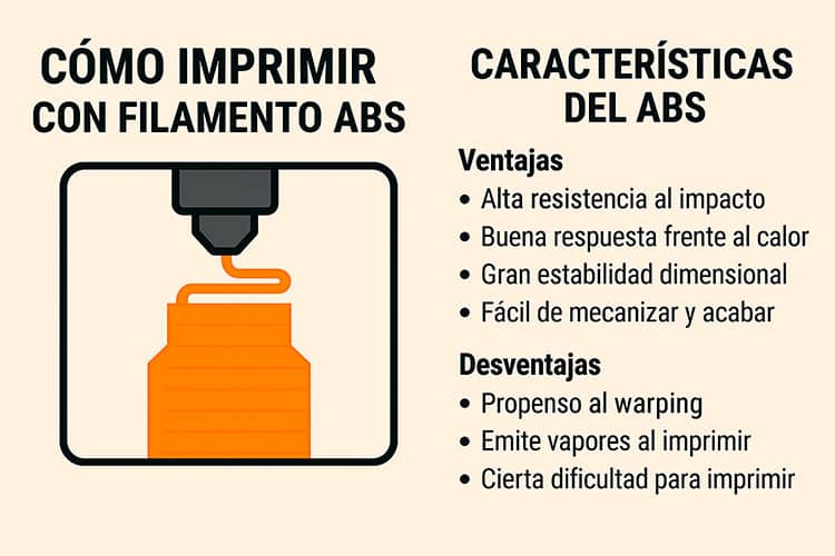 Ventajas y desventajas del filamento ABS
