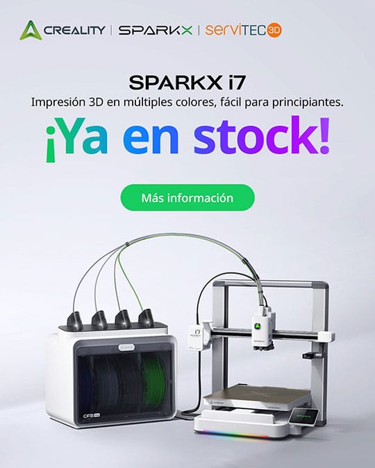 Promo nuevo modelo Creality SPARKX i7 versión móvil