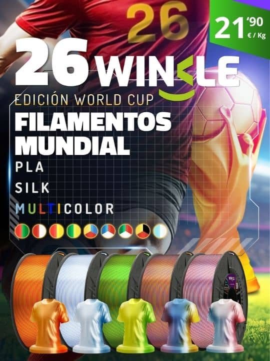 Nuevo PLA Silk Tricolor colores mundial Winkle